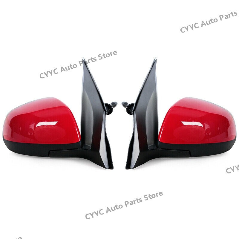 Manual Adjustable Door Mirror Solid Red Left for Suzuki Alto 2009-14
