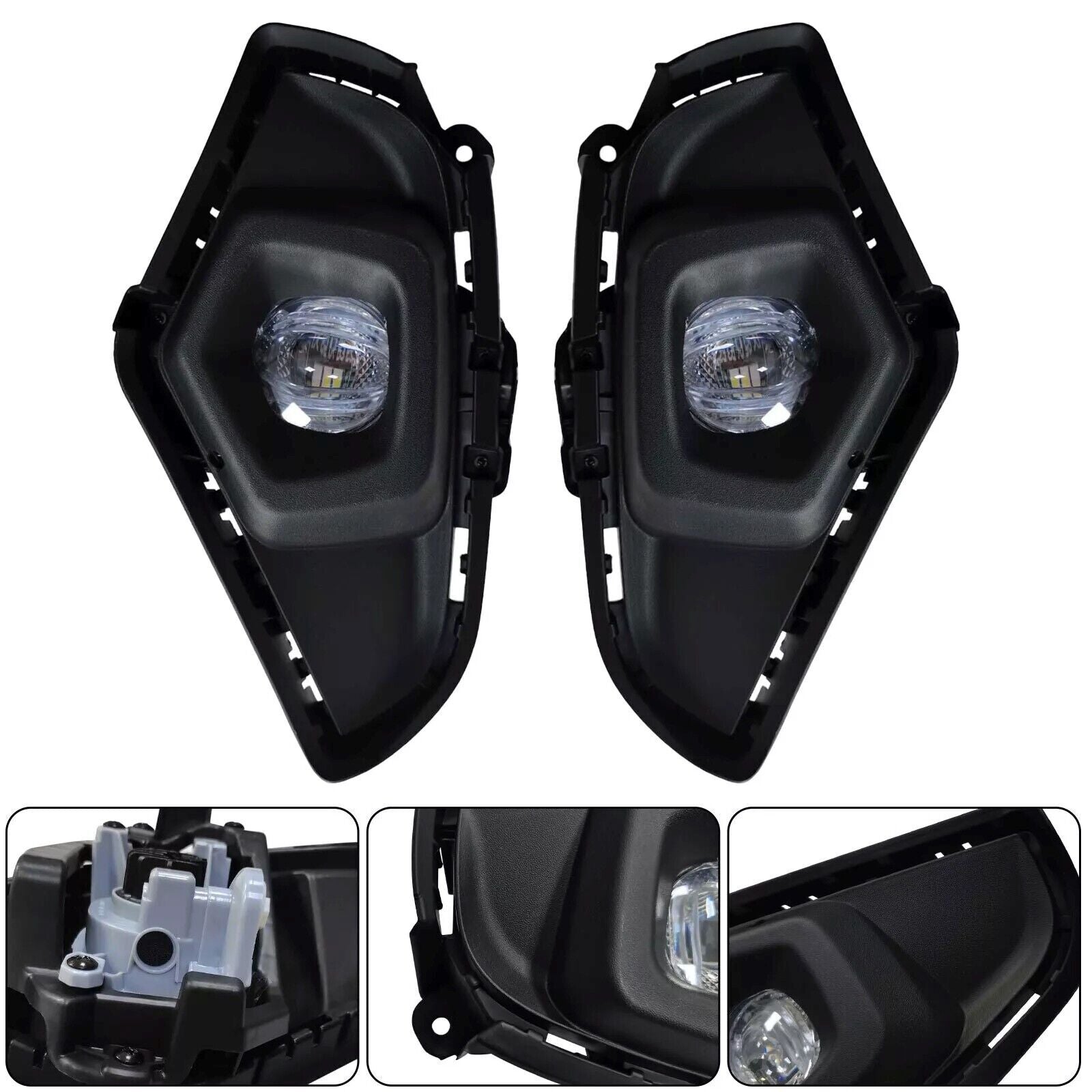LHRH LED Yellow Fog Lights For 2019-2024 for Toyota Rav4 w/ Wiring Switch