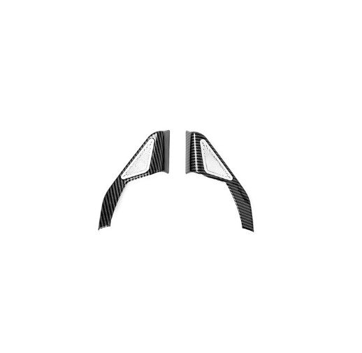 for Honda for Civic 11th 2022 Up Interior Front Door Speaker Cover Carbon Fiber Trim