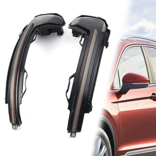 LED Dynamic Mirror Smoke Turn Signal Sequential Light Fit for VW for Tiguan MK2 17 2018