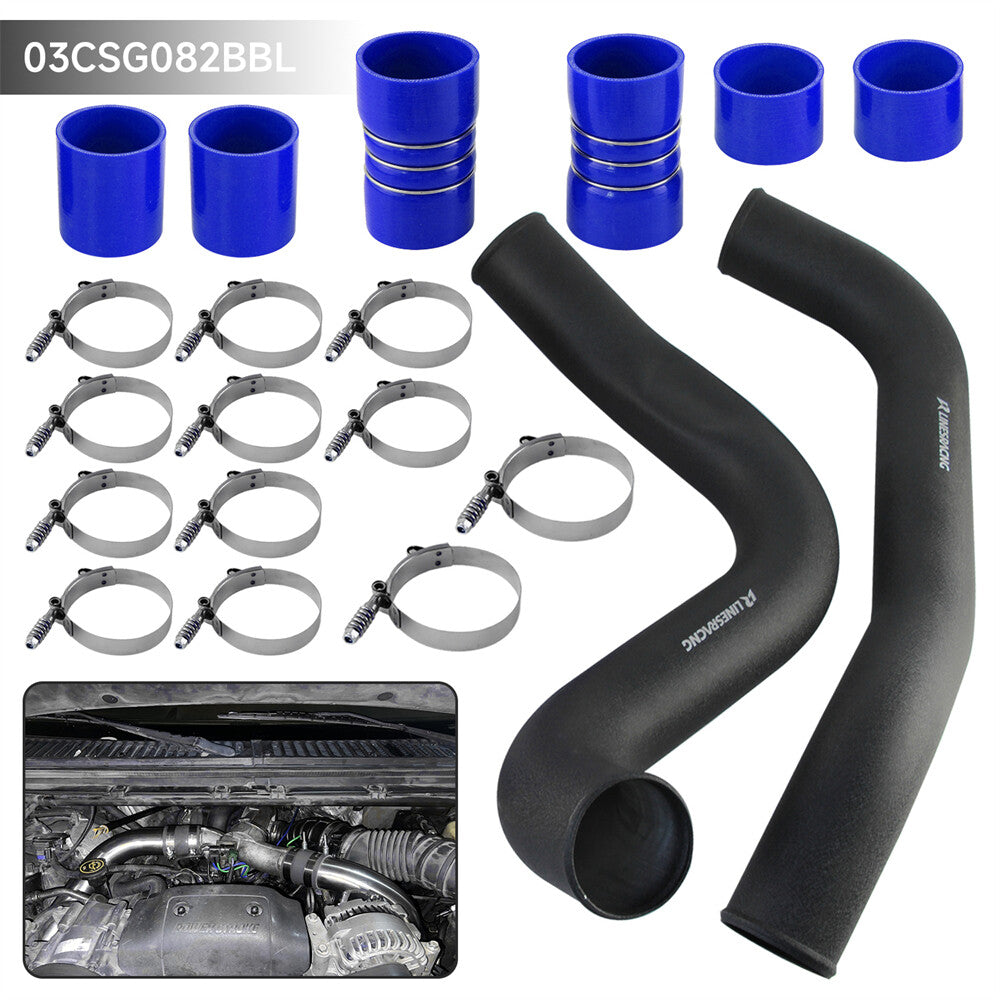 3 Intercooler Pipe Boot Kit For 99.5-03 for Ford 7.3L F250 F350 Blue