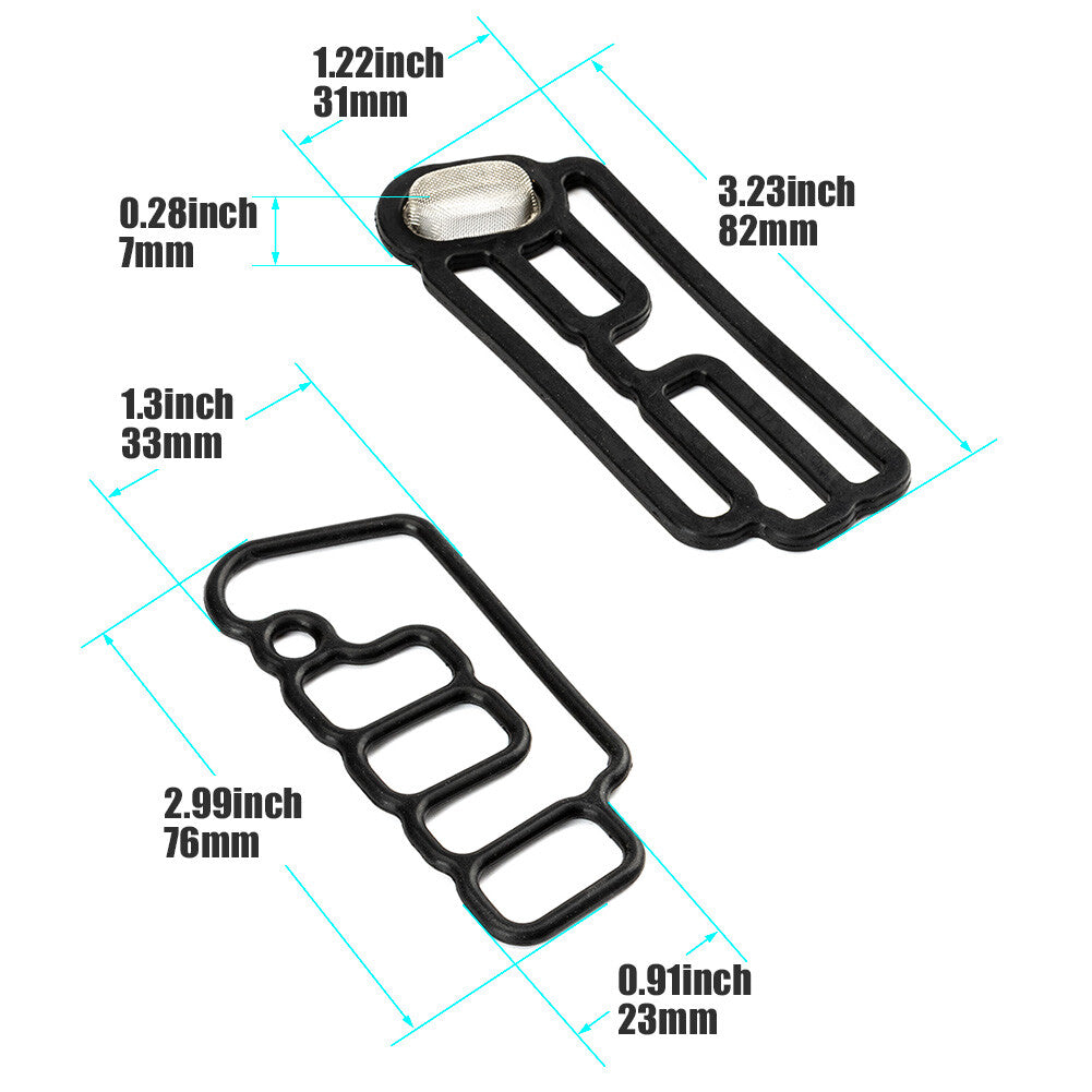 New 2Pcs VTEC Cylinder Head Solenoid Gasket for Honda Odyssey 2010-2016 Pilot US