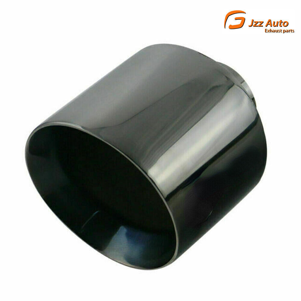 1PC 3'' ID 5'' OD Exhaust End Tips Muffler Black Exhaust Tip 3in US STOCK