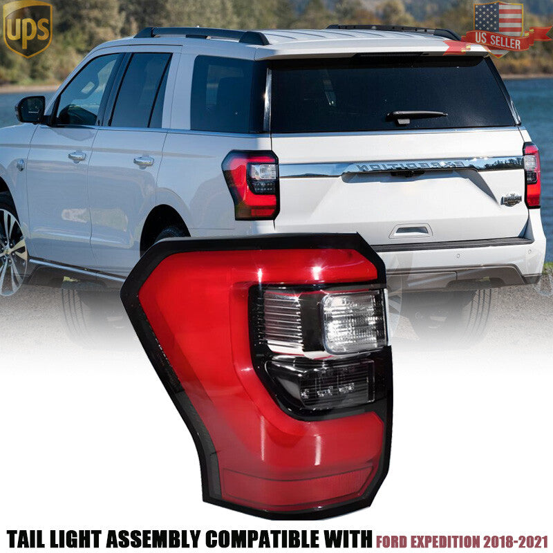 Left Driver Side LED Tail Light Lamp Assembly Fit for Ford Expedition 22018-2021