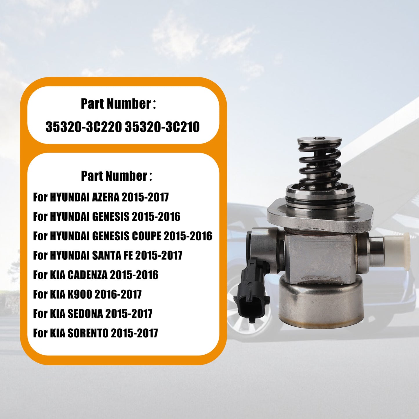 HIGH PRESSURE PUMP 35320-3C220 FOR 2014-2019 for HYUNDAI AZERA for KIA SORENTO 3.3L 3.8L