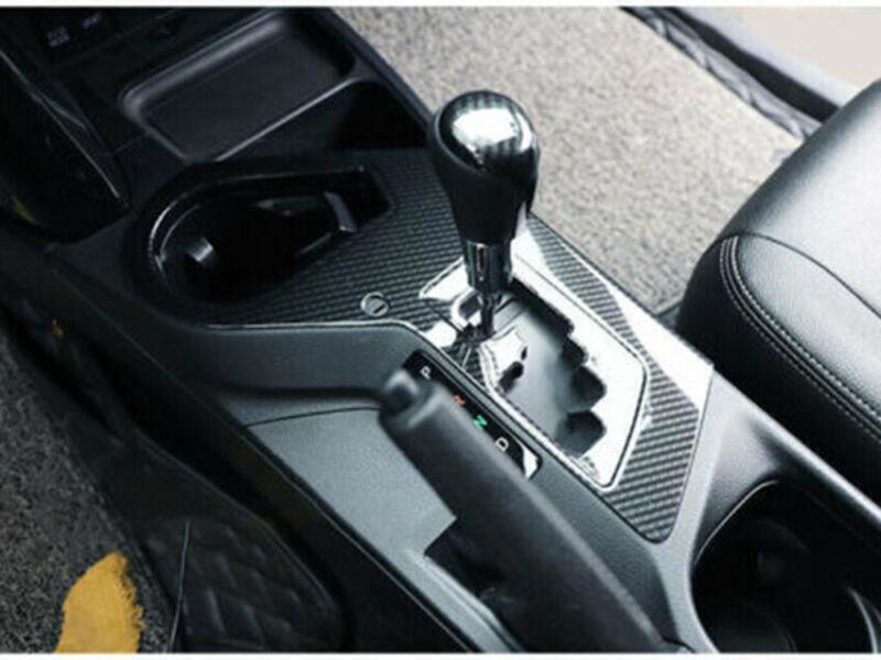 for Toyota Rav4 16-2018 ABS Carbon Fiber Console Gear Shift Box Frame Cover Trim