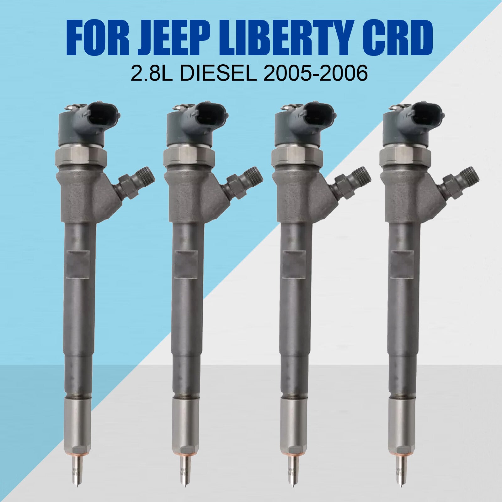 4-pack diesel fuel injectors 0445110217 for Jeep Liberty CRD 2.8L diesel 2005-2006