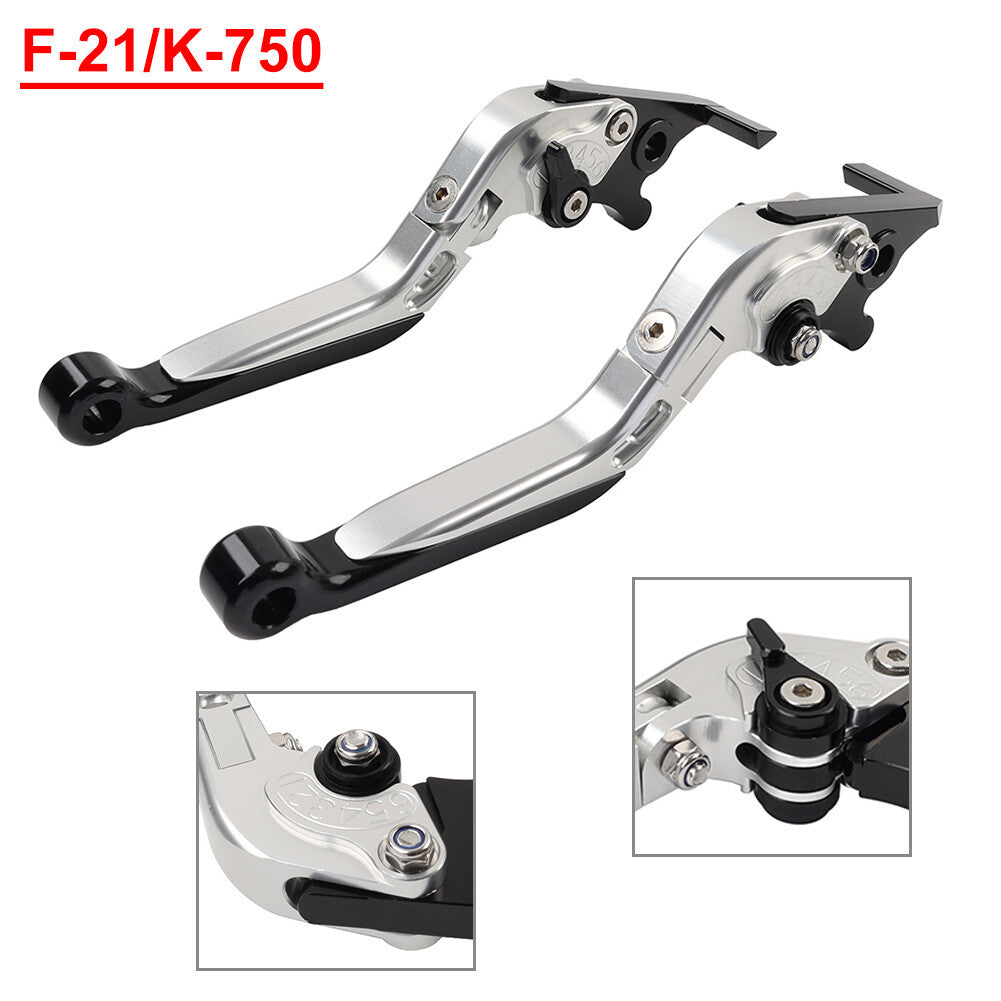 Folding Extendable Brake Clutch Levers for Kawasaki Z650 Z900 17-22 21 Ninja650R
