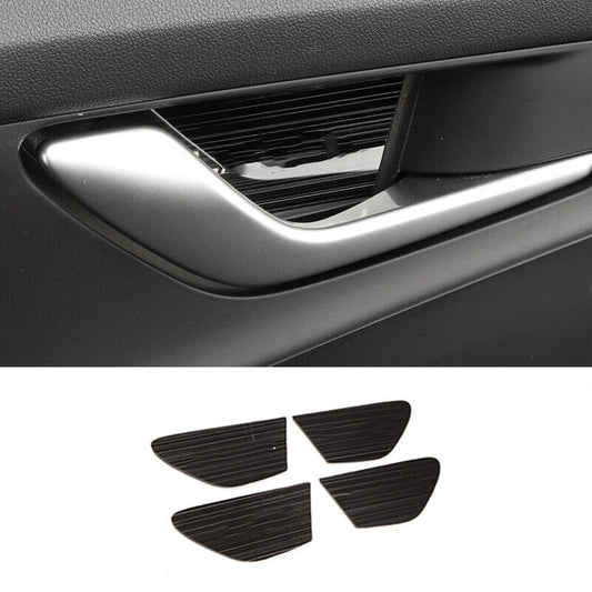 for Hyundai for Elantra 2021-2023 Black Stainless Inner Door Bowl Sticker Cover Trim
