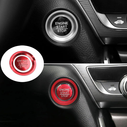 One-Button Start Switch Red Aluminum Cover Trim Fit For 2018-2020 for Honda Accord
