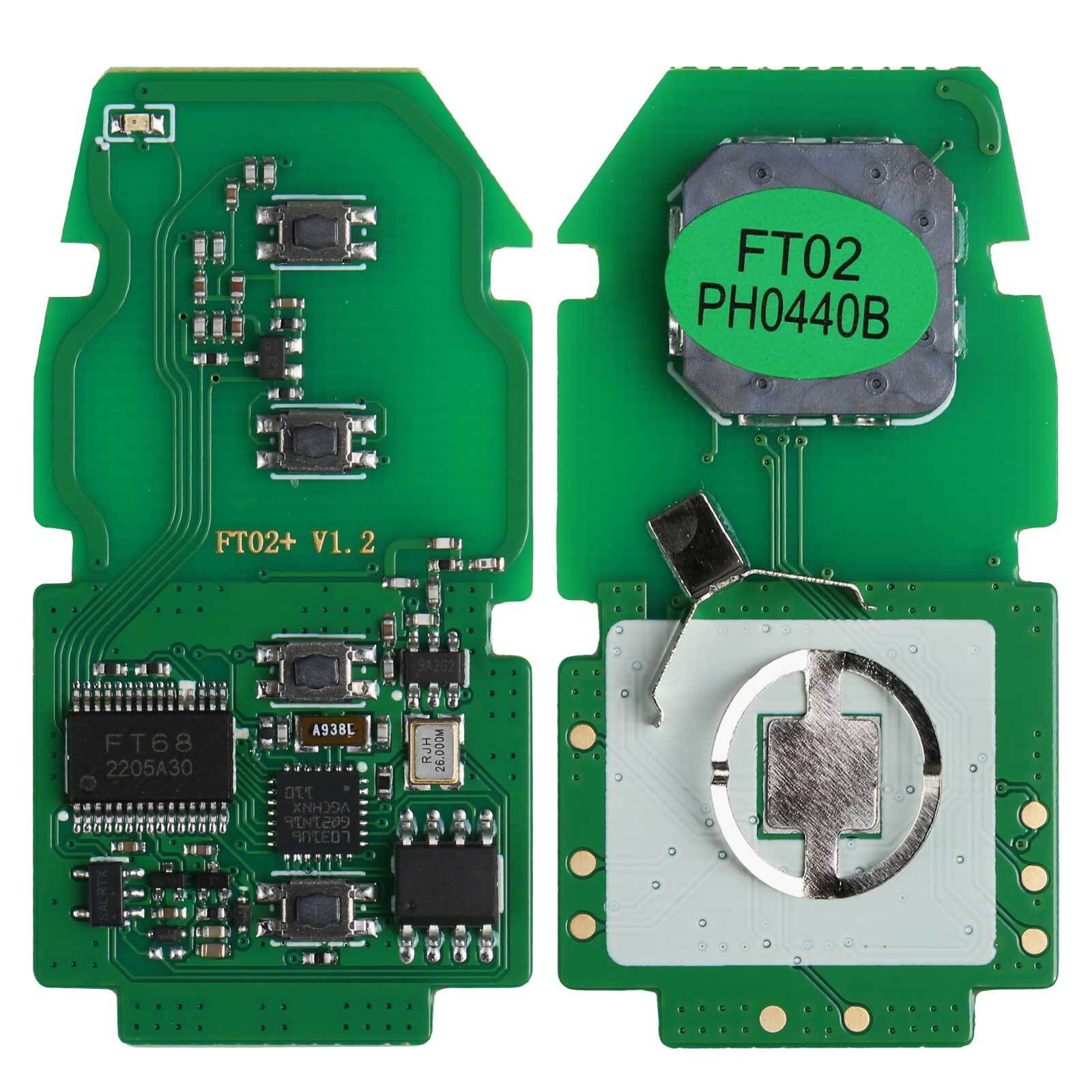 Lonsdor FT02-PH0440B for Smart Key 8A 312/314/433.58/434.42MHZ for Toyota , for Camry