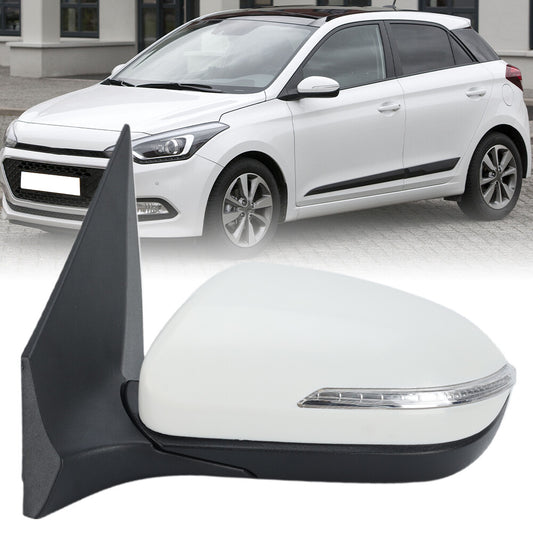 for Hyundai I20 MK2 GB IB 2015-2020 Wing Mirror Rear View Mirror Left White 5 Wire