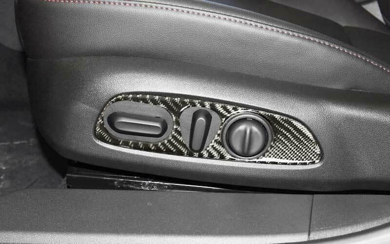 for Chevrolet Malibu 2016-2021 Vinyl Carbon Fiber for Seat Button Handle Panel Cover