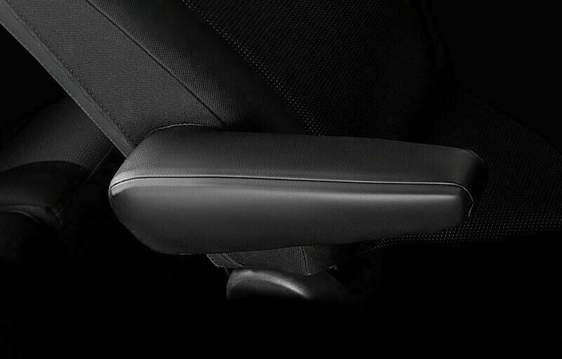 Black Leather Front Row for Seat Armrest Handle Cap for Toyota FJ Cruiser 2007-2014