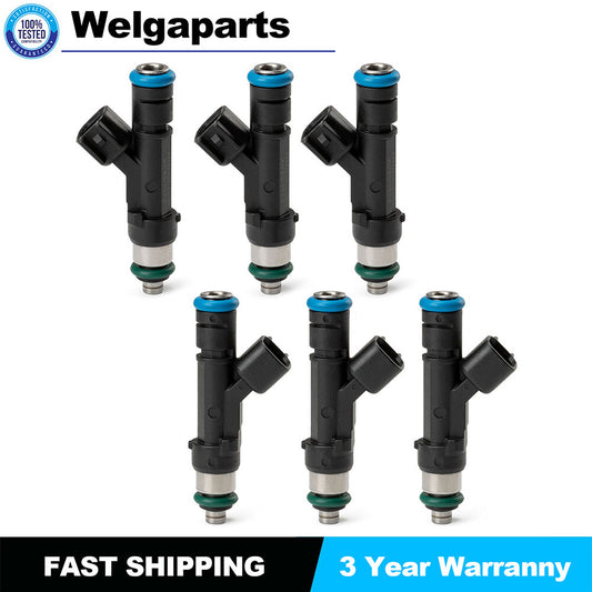 6pcs Fuel Injector 0280158119 for 2007-11 for Jeep for Dodge for Wrangler for Chrysler 3.3L 3.8L