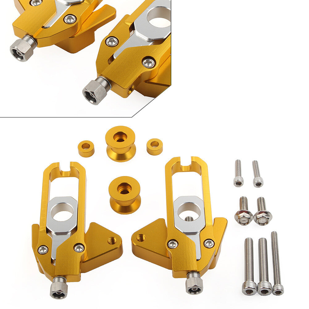 Chain Adjusters Tensioners Catena Spools Gold Fit for Honda CB650R CBR650R 2019-2020