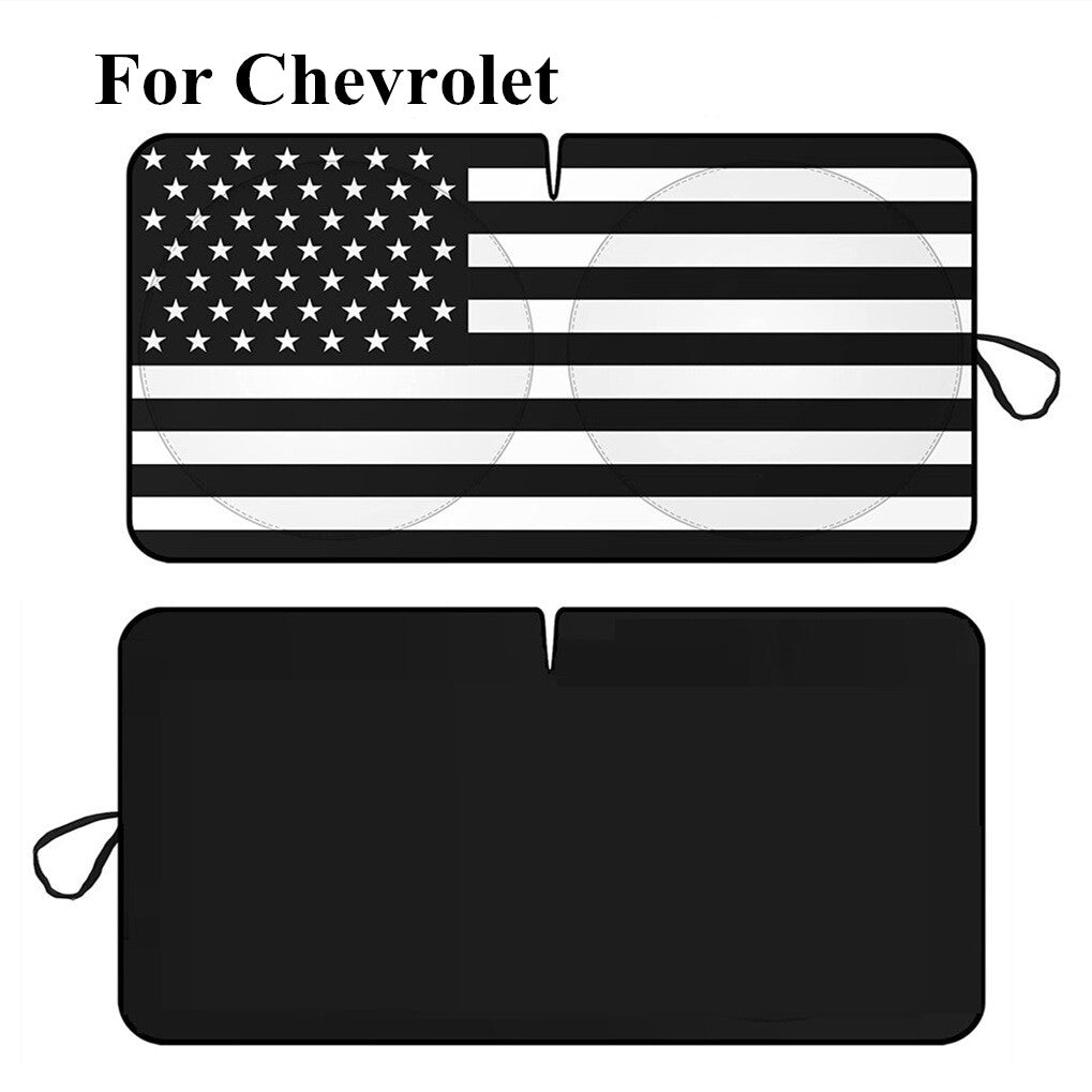 US Flag Car Windshield Sun Shade Heat Block Cover Shield for Chevrolet Accessory
