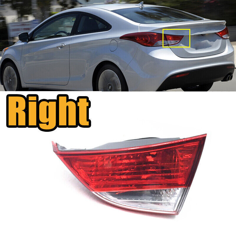 The right inner rear taillight and brake light have no bulbs, suitable for Hyundai for Elantra 2011-2013.