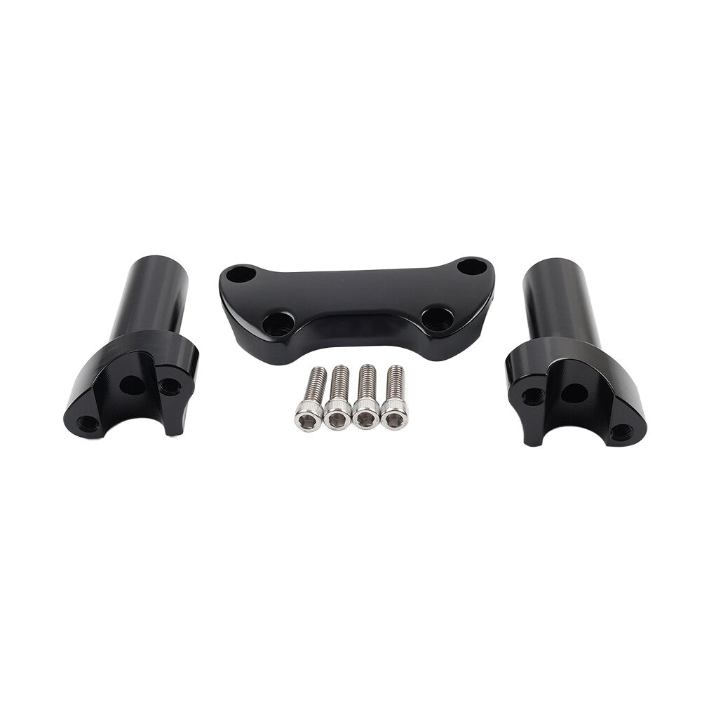 3.5 Straight Handlebar Riser  Top Clamp Black for Harley Dyna Tour Road