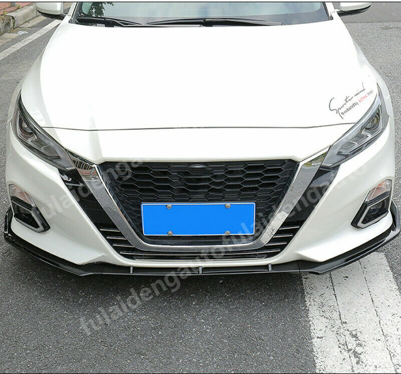 for Nissan Teana Altima 2019-22 Carbon Look Front Bumper Lip Diffuser Guard Trim