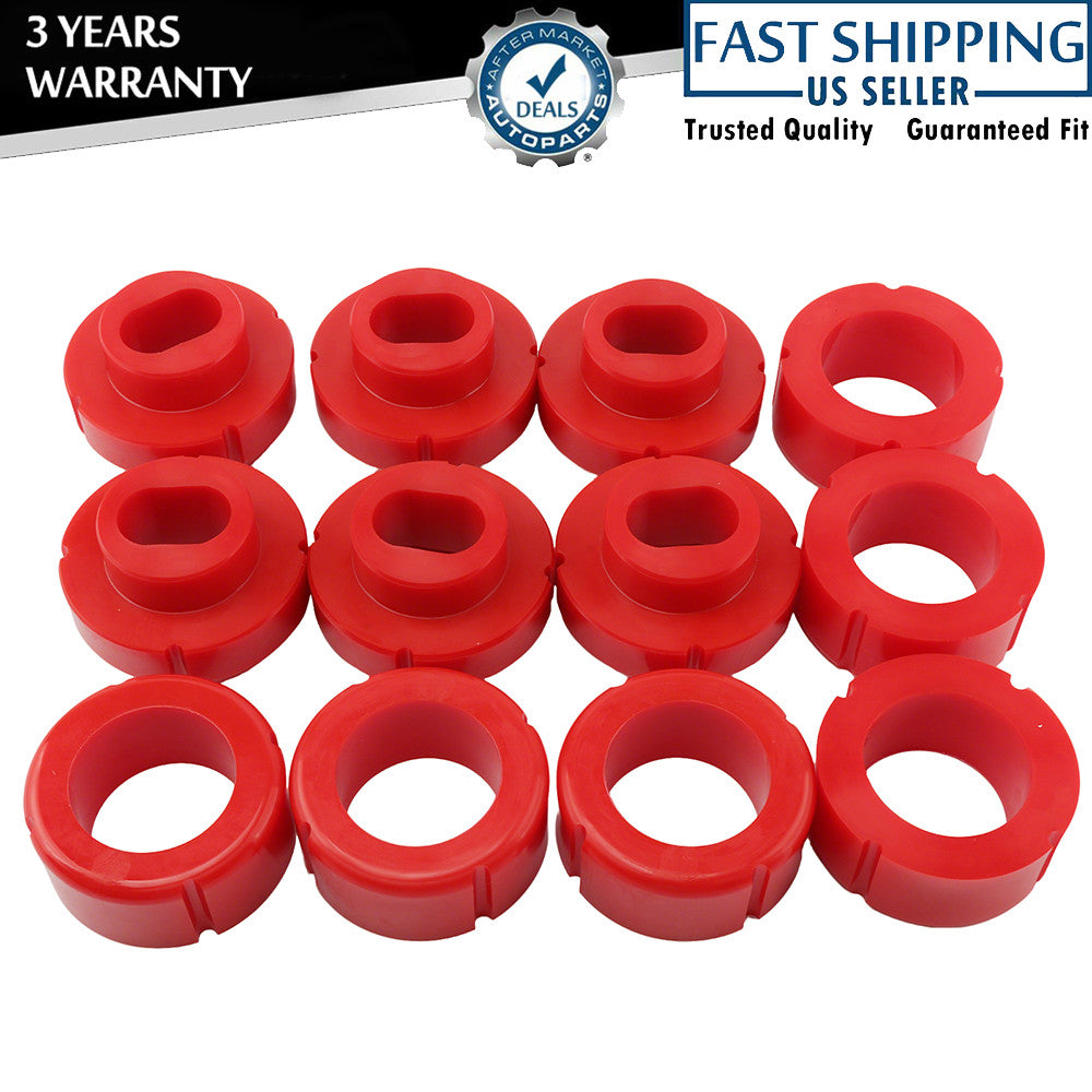 For 81-87 for Chevy C/K 10-30 2/4wd Prothane Body Mount - Red