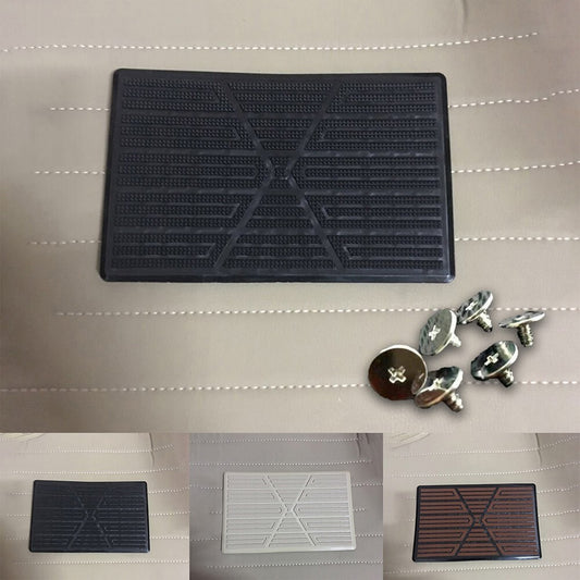 Black PVC car floor mats, heel pads, pedal covers, extra grip