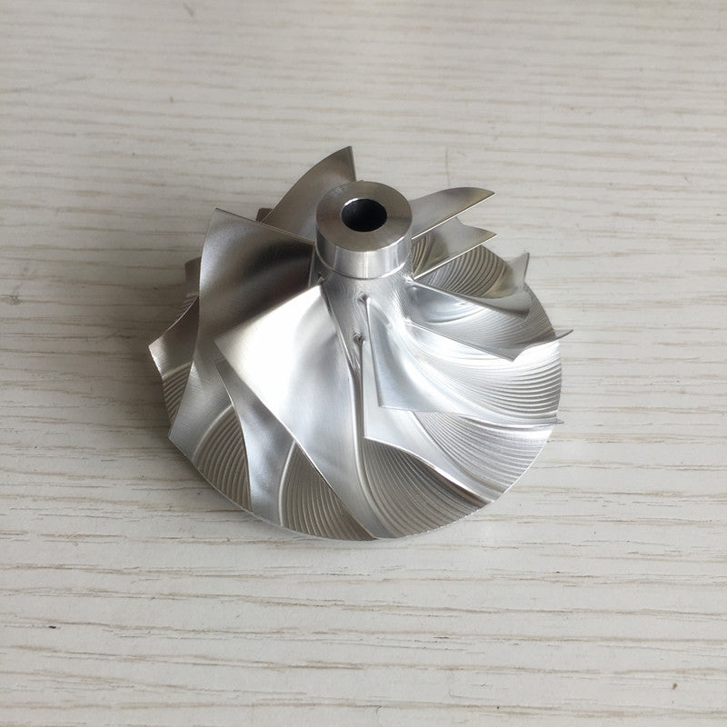 RHF55 48.62/65.00 mm 6+6 blade high-performance turbine blank compressor wheel