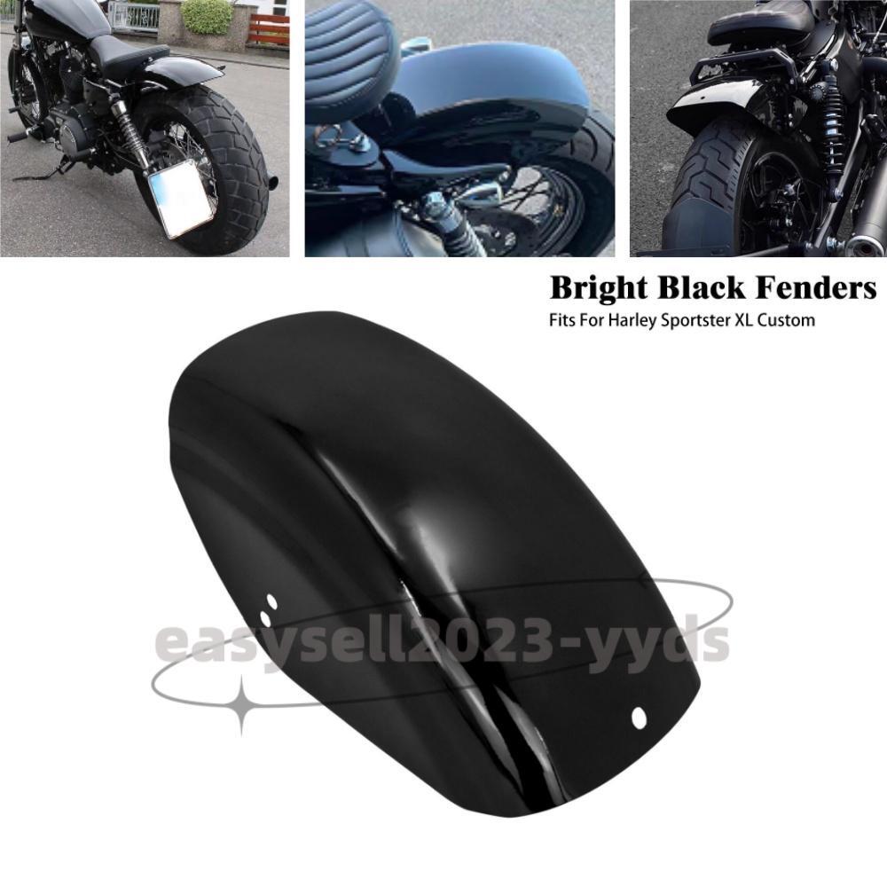 Black Rear Short Fender Mudguard Cover for Harley Sportster 1200 883 1986-2023