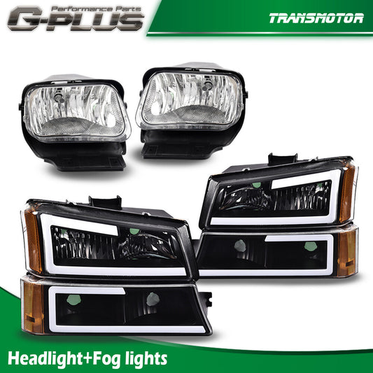 LED DRL headlight + fog light kit suitable for 2003-2006 for Chevrolet Silverado Avalanche (new model)