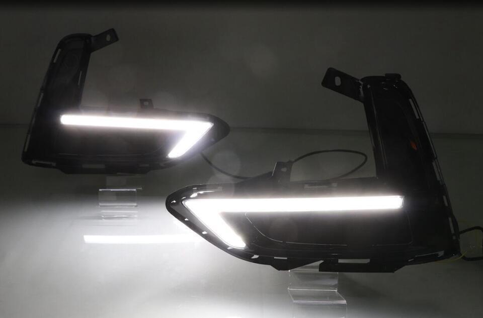 LED DRL Daytime Running Lights Fog Lamps Pair 3Color For 2020-2022 for Nissan Sentra