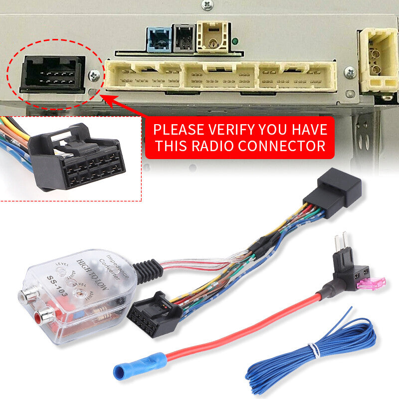 Factory Radio Add An Amplifier Adapter Wire Harness for Toyota Prius C-HR for Avalon