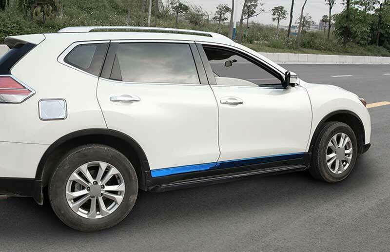 for Nissan Rogue X-Trail 2014-2020 Blue Door Guard Body Side Molding Cover Trims