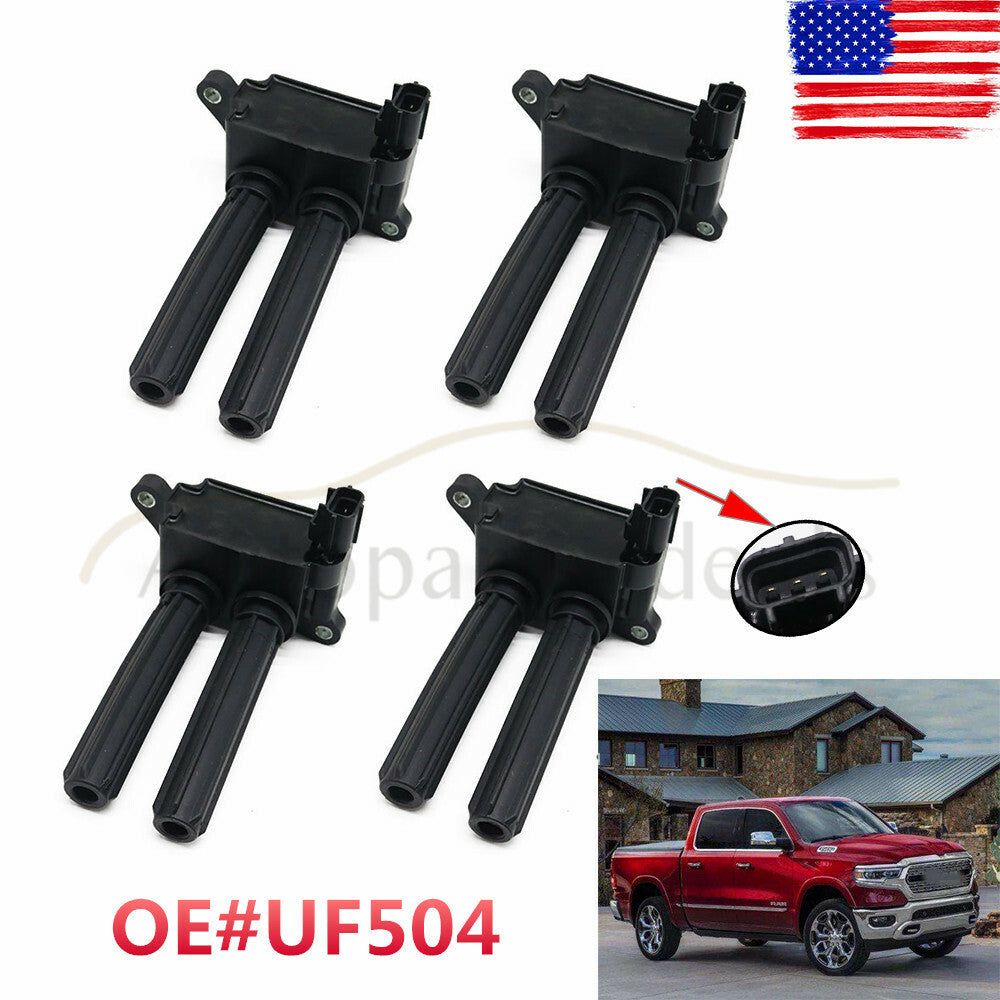 4X Ignition Coil Pack for Chrysler for Dodge for Jeep for Ram 2005-2016 5.7L 6.1L 6.2L 6.4L