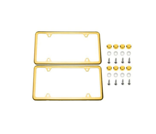 Gold-plated license plate, frame cover, and trunk lid for new  for ford  models
