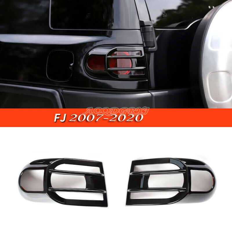 for Toyota FJ Cruiser 2007-2021 Glossy Black Exterior Tail Light Lamp Frame Trim