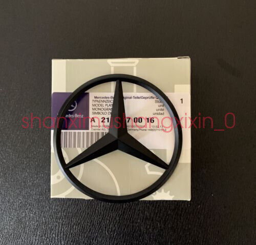 FOR NEW E Class W213 Matte Black Rear Star Badge Emblem W213 AMG E Class