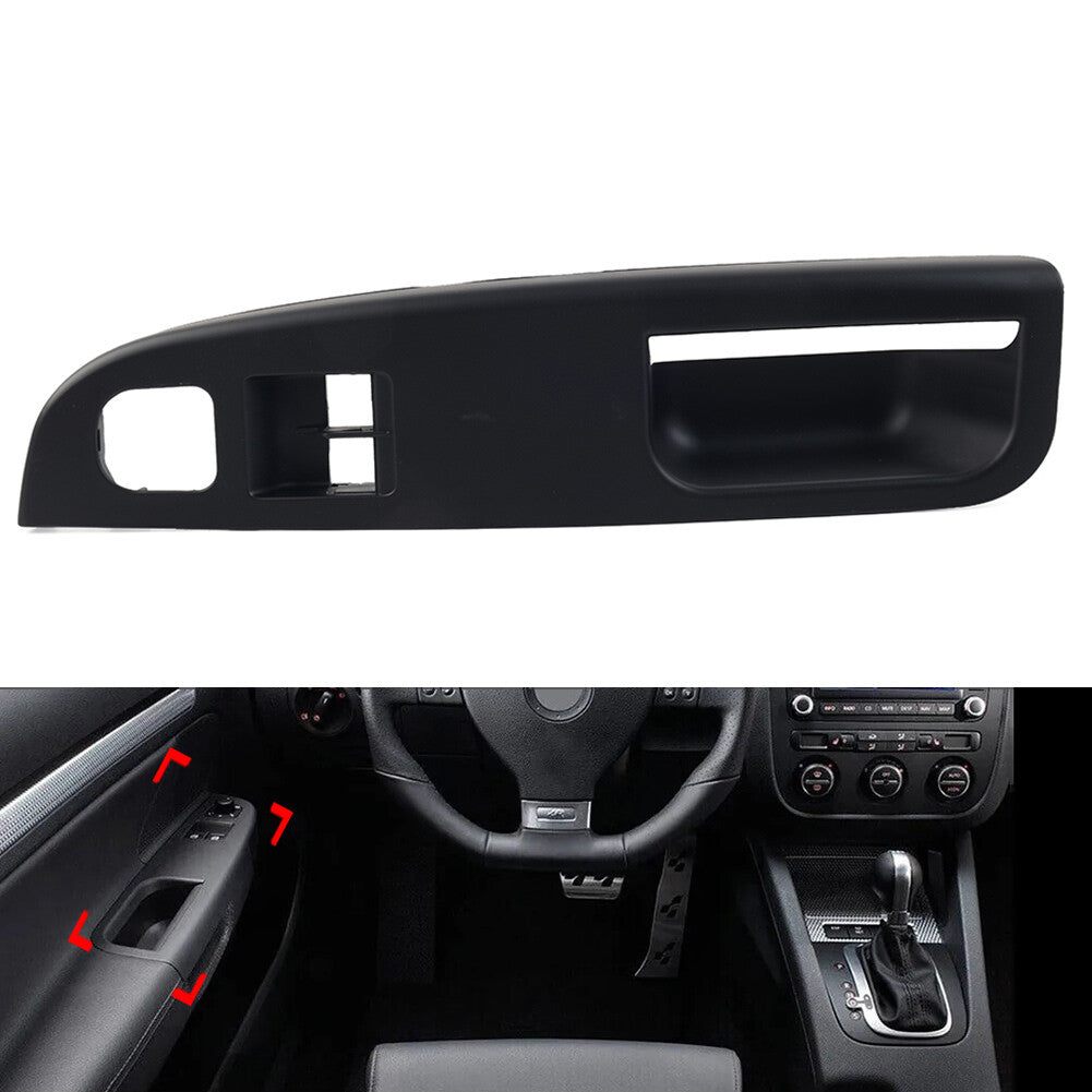 LHD Black Car Window Switch Control Panel Trim for VW for Golf 5 R32 for Jetta