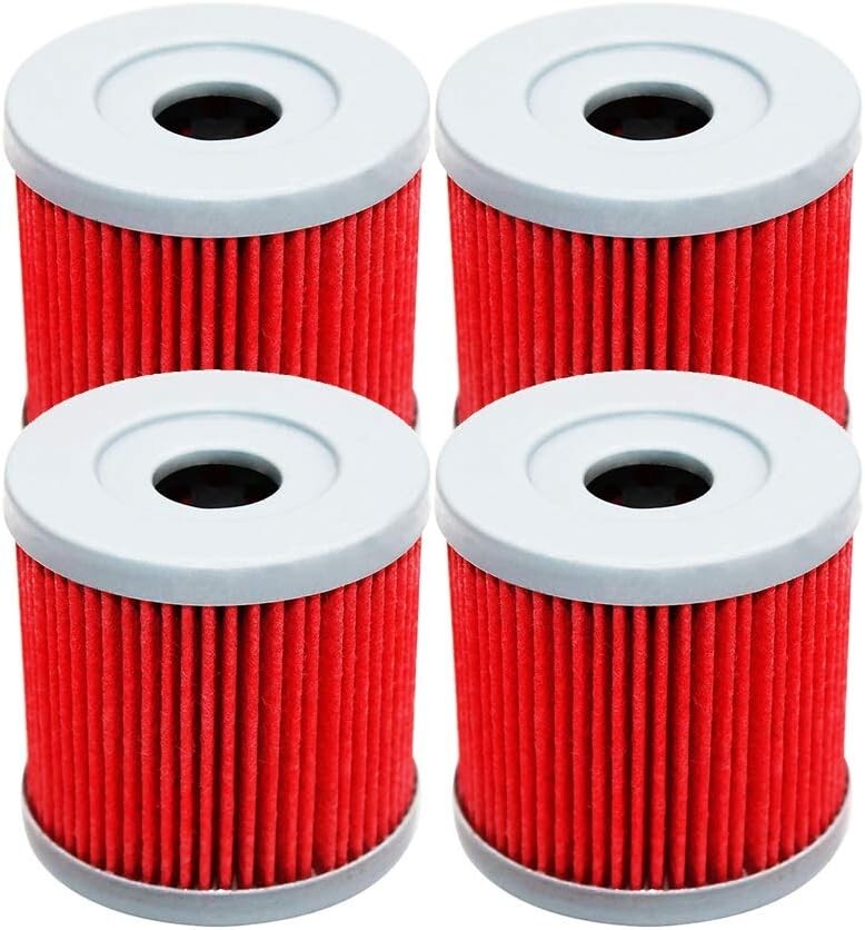 4x Yerbay Compatible Motorcycle Oil Filter for Suzuki Z400 LTZ400 LT-Z400