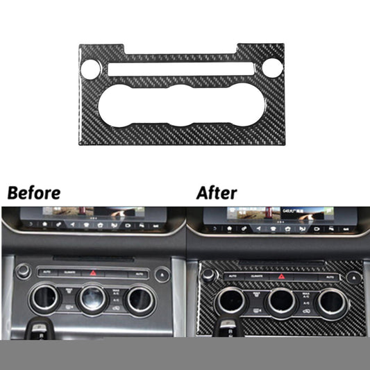 Carbon Fiber Climate Control Panel Cover Trim For Land for Range Rover Sport 2014-17