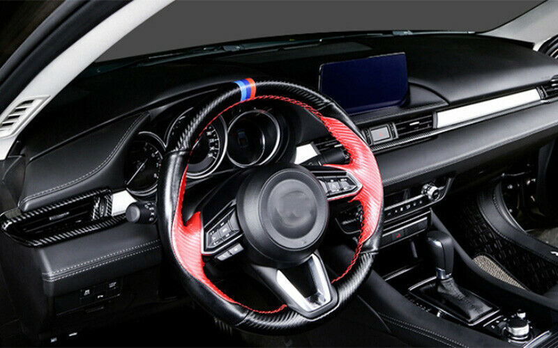 for Mazda 6 Atenza 2020-2021 Carbon fiber Console Center Dashboard Strips Trims