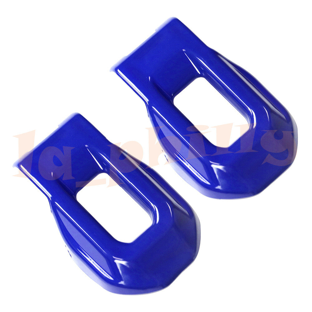 2 Engine Hood Lock Latch Buckle Cover Trim For 2018-21 for Jeep for Wrangler JL JT Blue