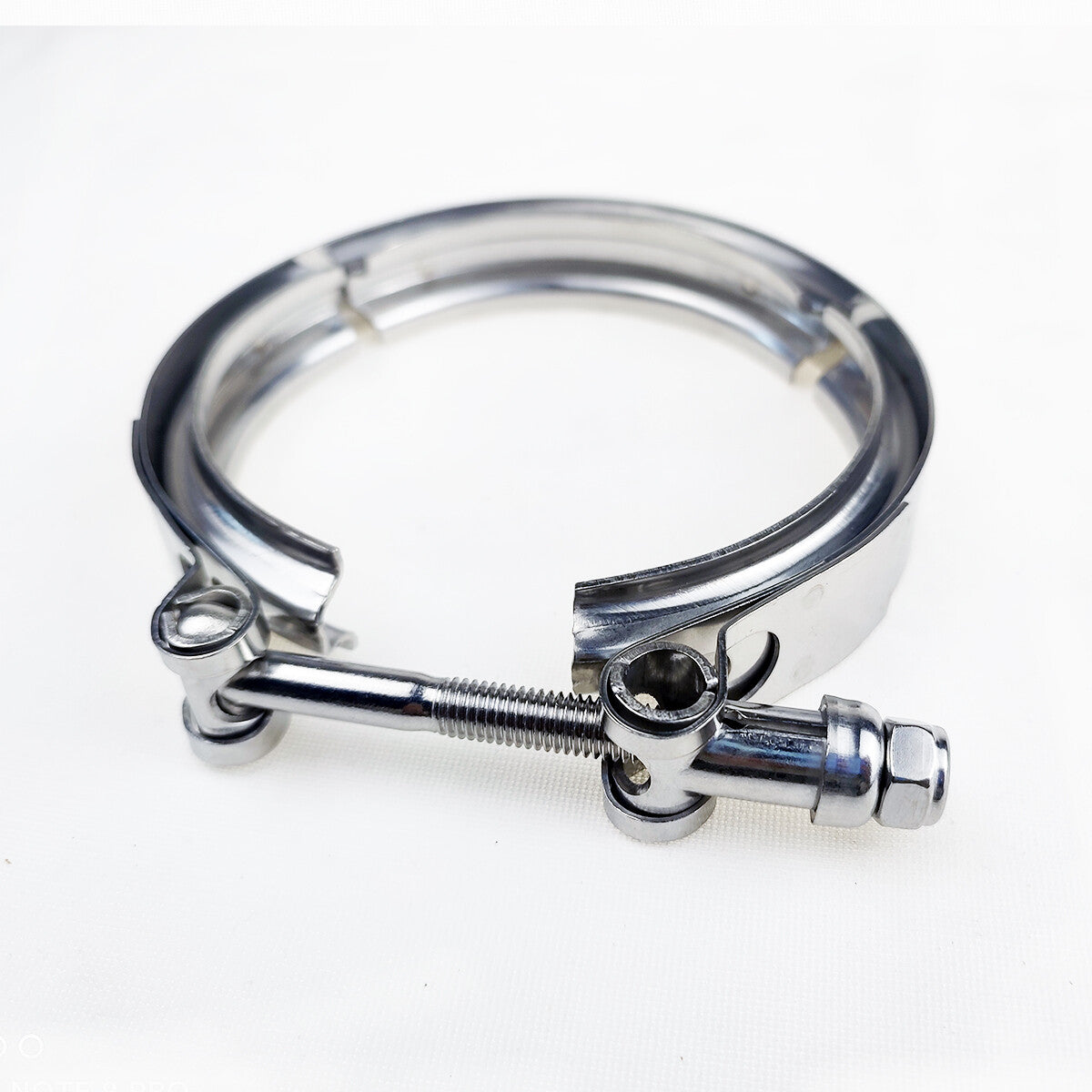 1 universal 3.5-inch stainless steel V-band turbo downpipe exhaust clip