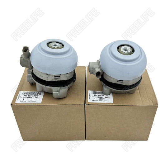 A pair of engine motor mounts 4E0199381FJ 4E0199381FP are suitable for Audi for A8 D3 S8 Quat. 3.0L 3.2L.