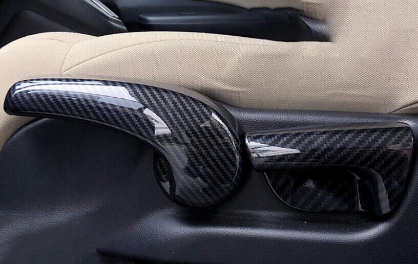 Carbon Look Inner for Seat Adjust Handle Cover Trim ABS for Honda CR-V CRV 2012-2016