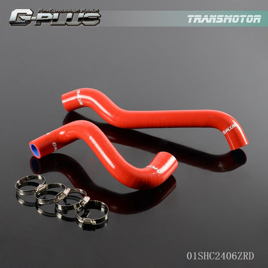 Suitable for Alfa Remeo Giulietta Red Silicone Radiator Hose Tubing and Clip Kit