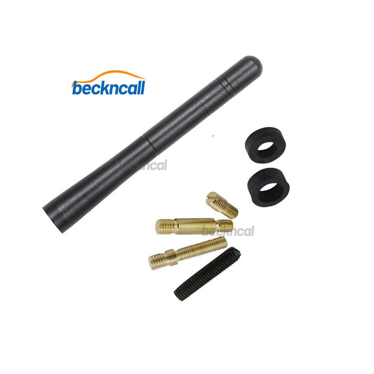 1pc 4.7 Inch Universal Car Antenna Mast Short Carbon fiber style