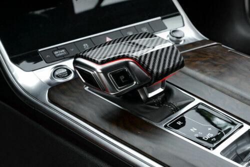 Carbon fiber center console gear shift cover trim for Audi for A8 2022 - 2024