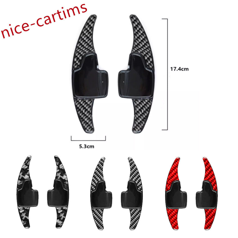 for Ford Focus 15-22 EcoSport 18+ABS/Forged Carbon Steering Wheel Paddle Shifter