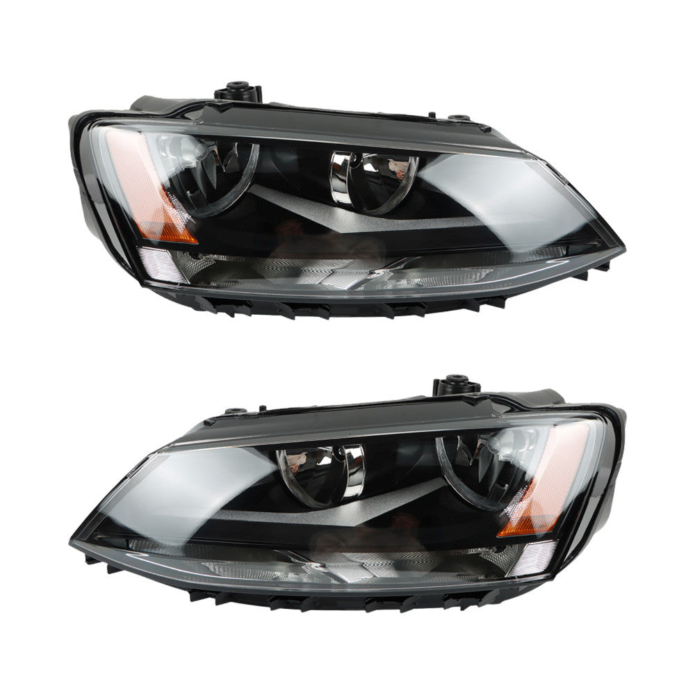 2X Headlight Assembly LFRH for 11-18 for VOLKSWAGEN for VW for JETTA 5C7941005 5C7941006