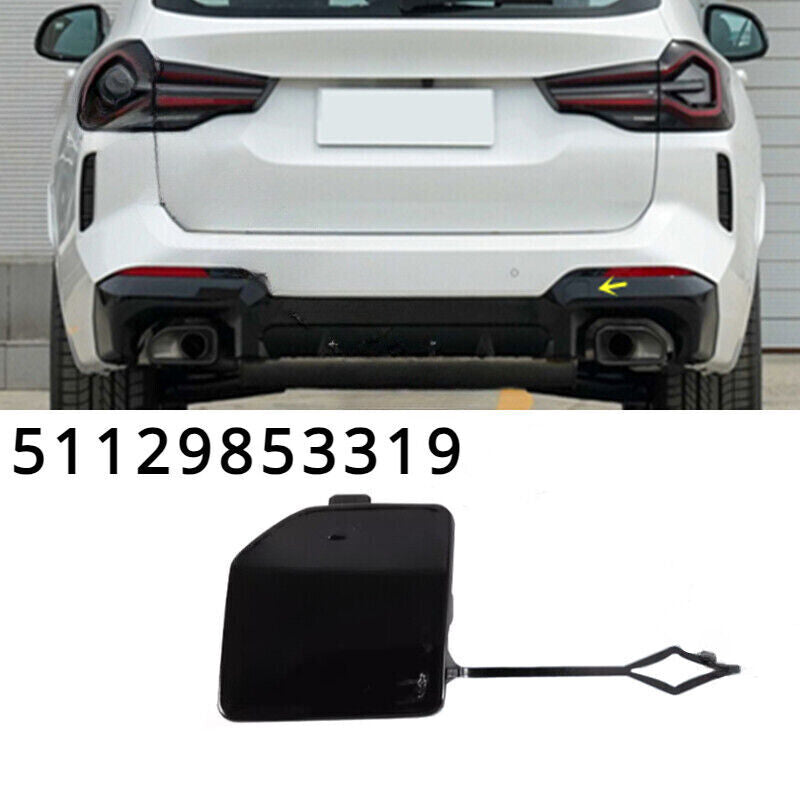 for BMW X3 G01 2022-2023 Painted Black Rear Bumper Tow Hook Cover 51129853319